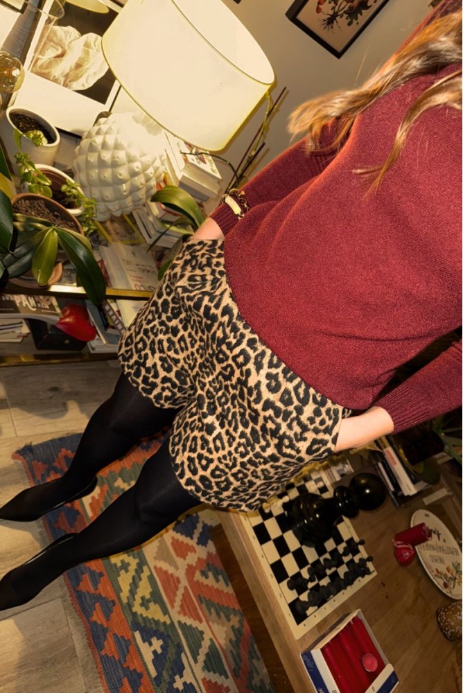 PANTALÓN CORTO ANIMAL PRINT