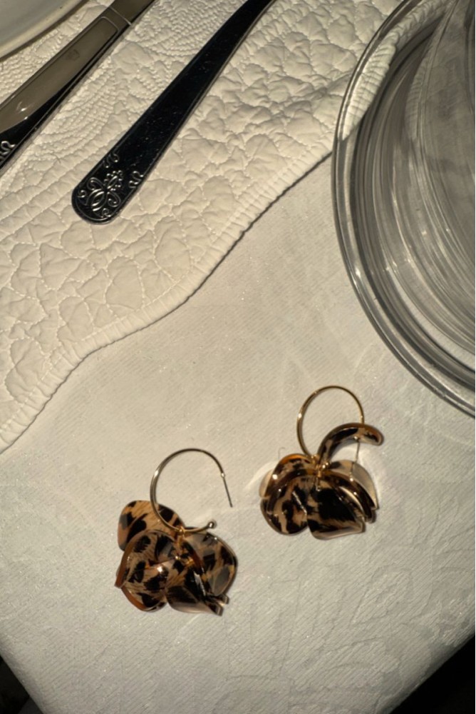 PENDIENTES ANIMAL PRINT