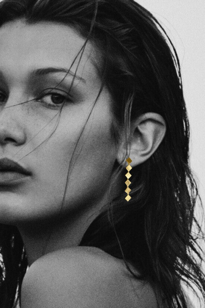 PENDIENTES LARGOS ROMBOS