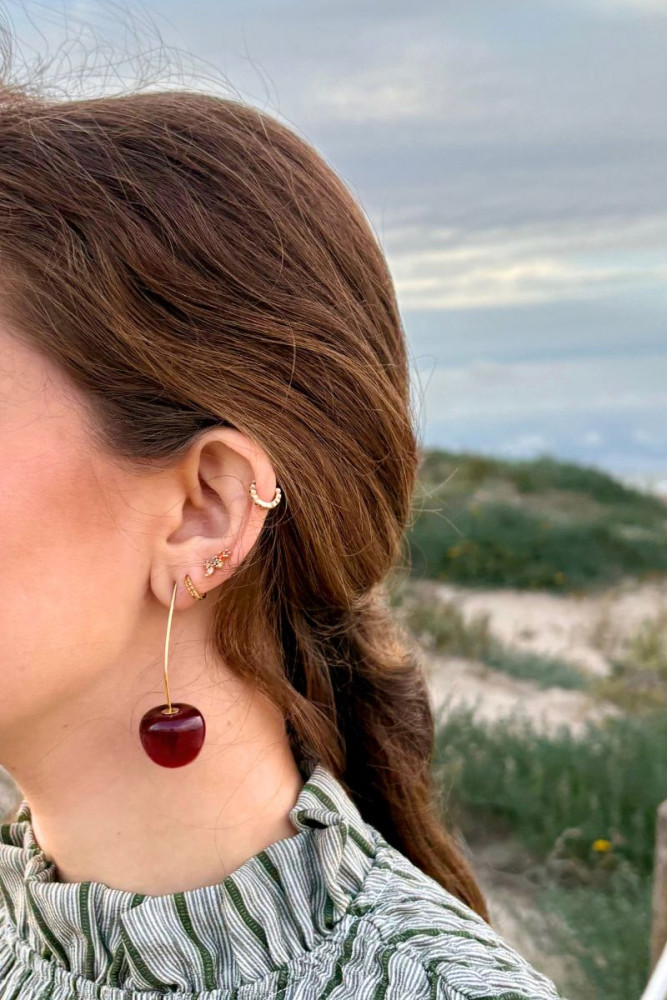 PENDIENTES CEREZAS