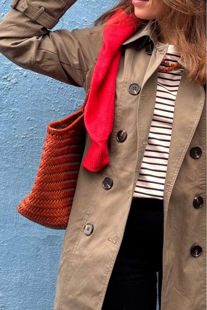 GABARDINA DETALLE BOTONES KAKI