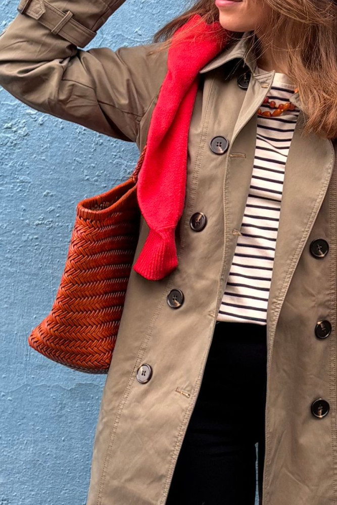 GABARDINA DETALLE BOTONES KAKI