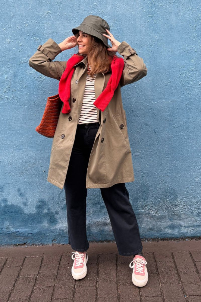 GABARDINA DETALLE BOTONES KAKI