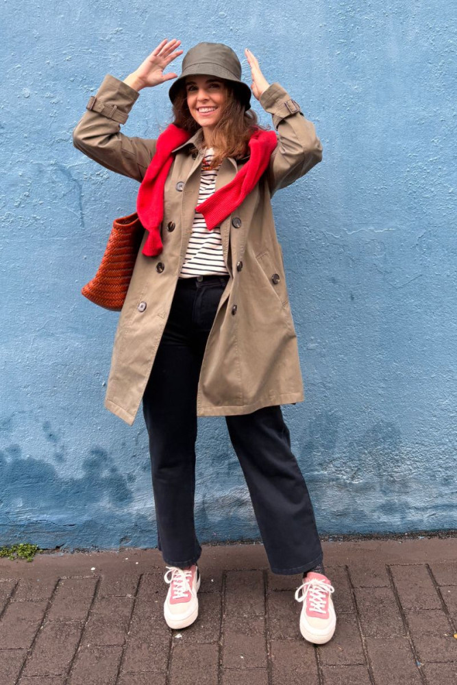 GABARDINA DETALLE BOTONES KAKI