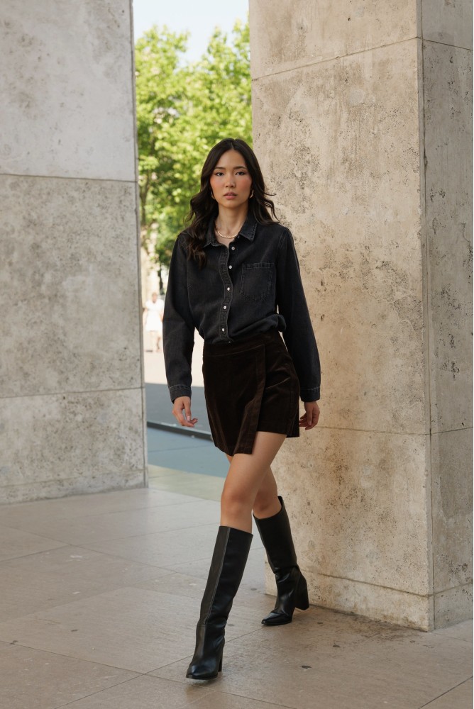 JUPE SHORTS ORELLE CHOCOLATE