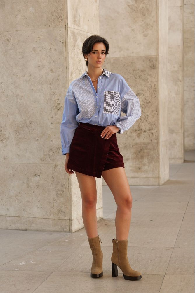 JUPE SHORT ORELLE PANA BURDEOS